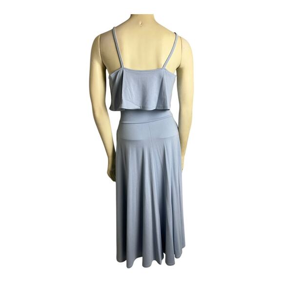Leith Sleeveless Fit & Flare Midi Dress Icy Blue Women Size XS Pastel Minimalist - Picture 6 of 8